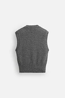 RELAXED FIT KNIT VEST