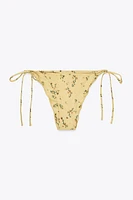 FLORAL TIE BIKINI BOTTOMS