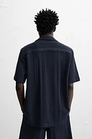 CHEMISE EN JACQUARD À RAYURES