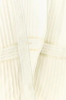 PLEATED LACE TOP