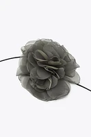 FABRIC FLOWER NECKLACE
