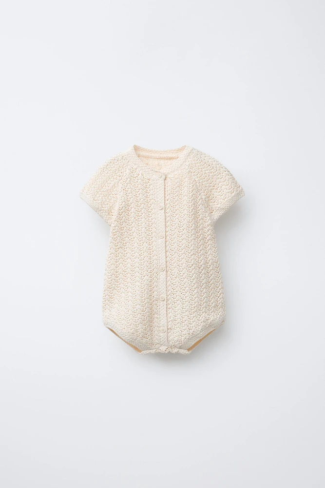 CROCHET KNIT ROMPER