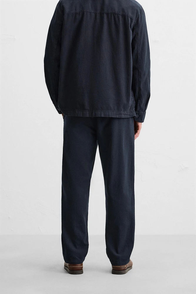 COTTON-LINEN PANTS