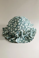 CHILDREN’S TROPICAL FLORAL BEACH HAT