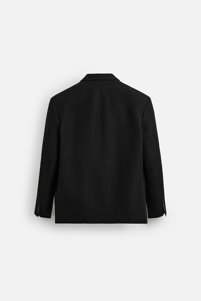 LIMITED EDITION LINEN-COTTON SUIT JACKET
