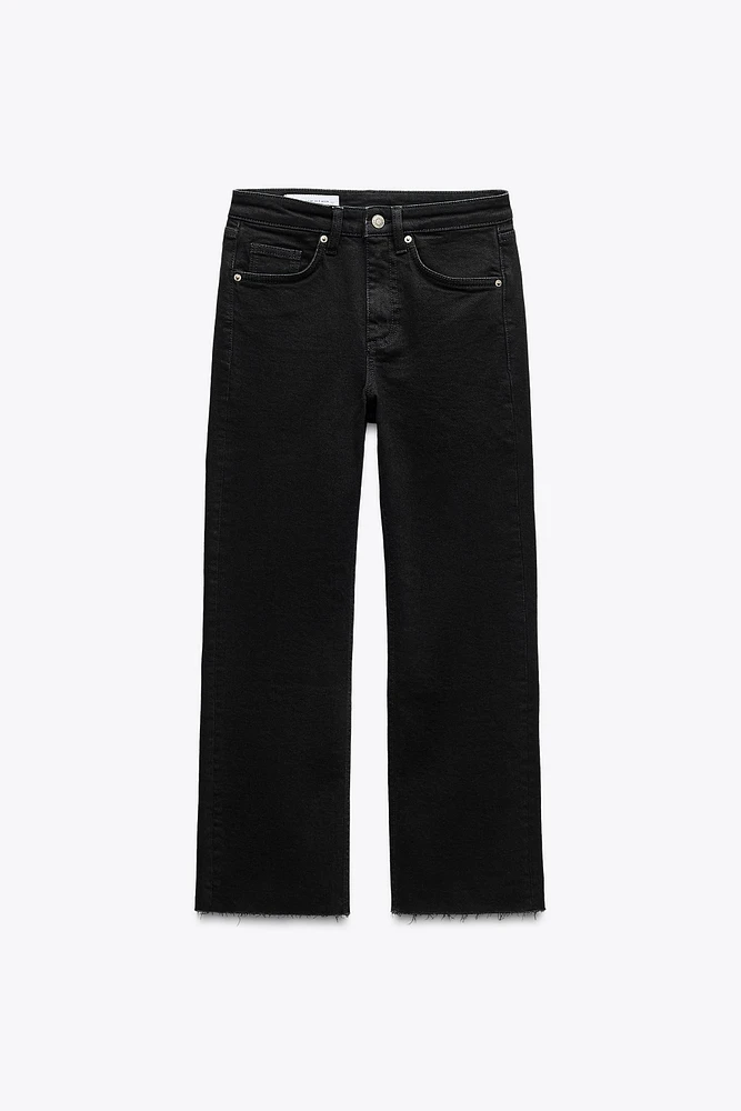 JEAN TRF CROPPED FLARE TAILLE HAUTE