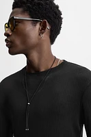 SEMI-SHEER LYOCELL T-SHIRT