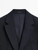 Veste de costume en laine mélangée