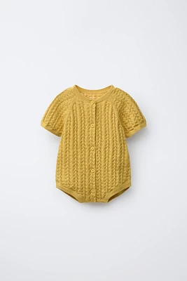TEXTURED KNIT JUMPSUIT