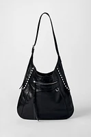 SAC SEAU DÉTAILS MÉTALLIQUES CUIR KATE MOSS X ZARA