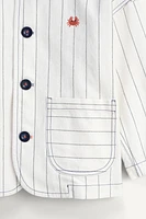 LIMITED EDITION CONTRASTING COLLAR STRIPED JACKET