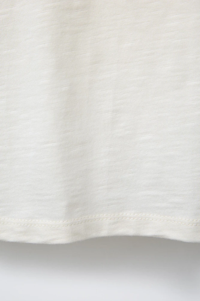 SLUB PLAIN T-SHIRT