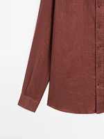 100% linen slim fit shirt