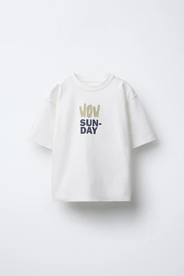 TEXT PRINT T-SHIRT