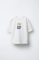 TEXT PRINT T-SHIRT