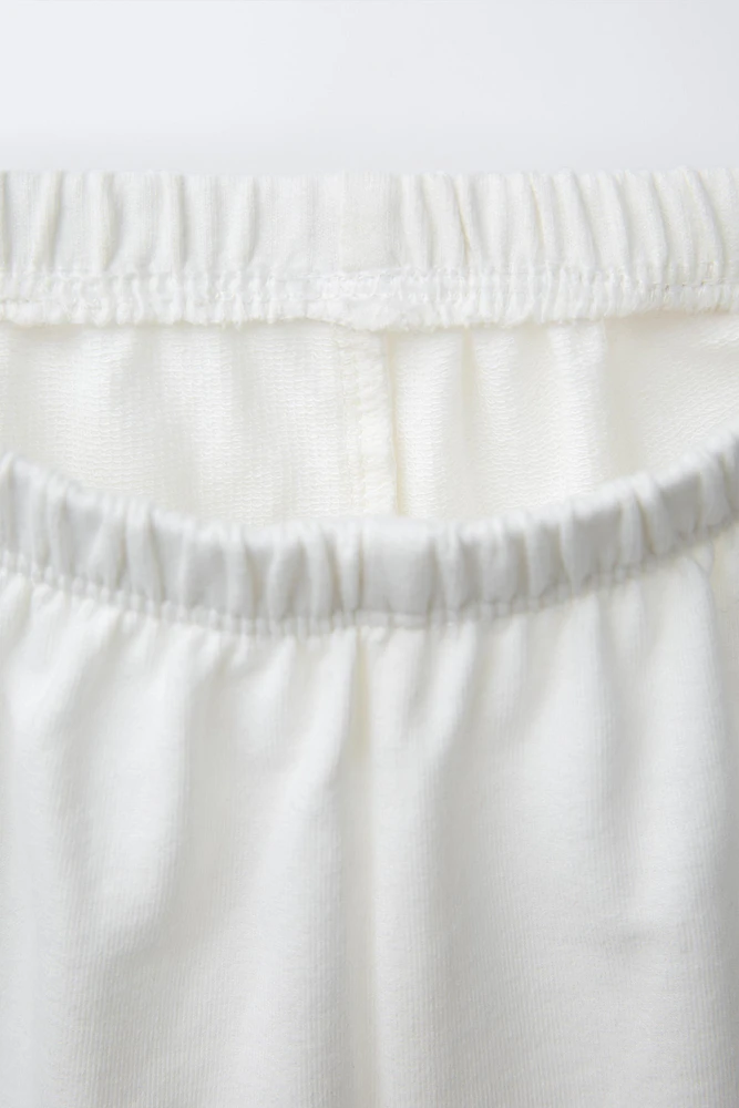 ENSEMBLE SWEAT-SHIRT ET BERMUDA ÉTIQUETTE