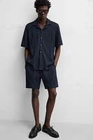 STRIPED JACQUARD SHORTS