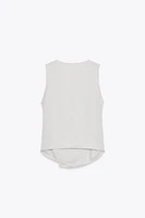 TOP GILET FLUIDE CROISÉ