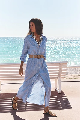 ROBE MI-LONGUE AVEC CEINTURE