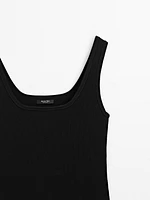Knit strappy top