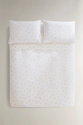 MIMOSA PRINT COTTON DUVET COVER