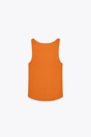 CONTRAST TRIM KNIT TOP