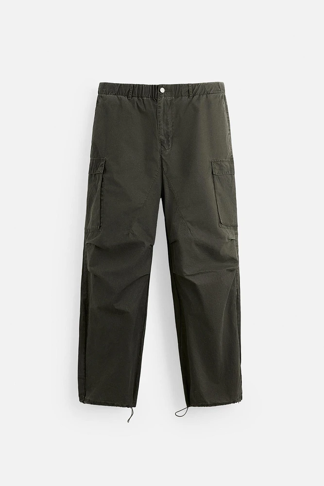 WASHED TECHNICAL CARGO PANTS