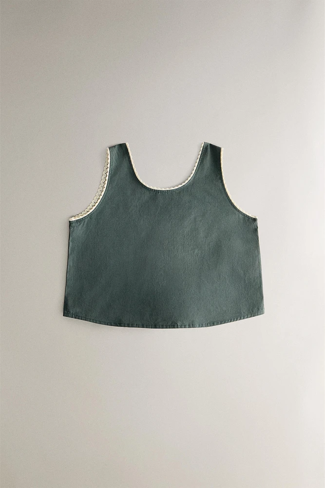 CHILDREN'S PLAIN COTTON BLOUSE