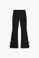 LEGGING STRETCH FLARE AVEC LACETS