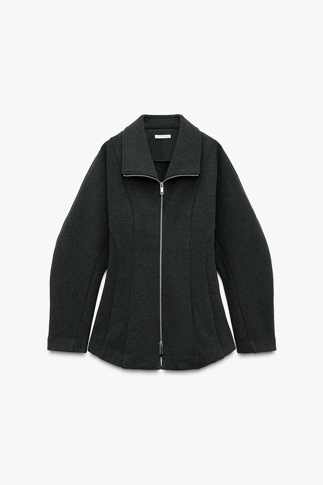 FITTED BALLOON SLEEVE JACKET