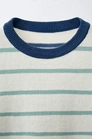 T-SHIRT EN MAILLE À RAYURES