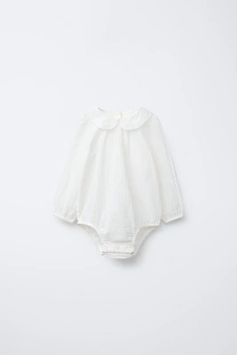 BOUND NECKLINE BODYSUIT