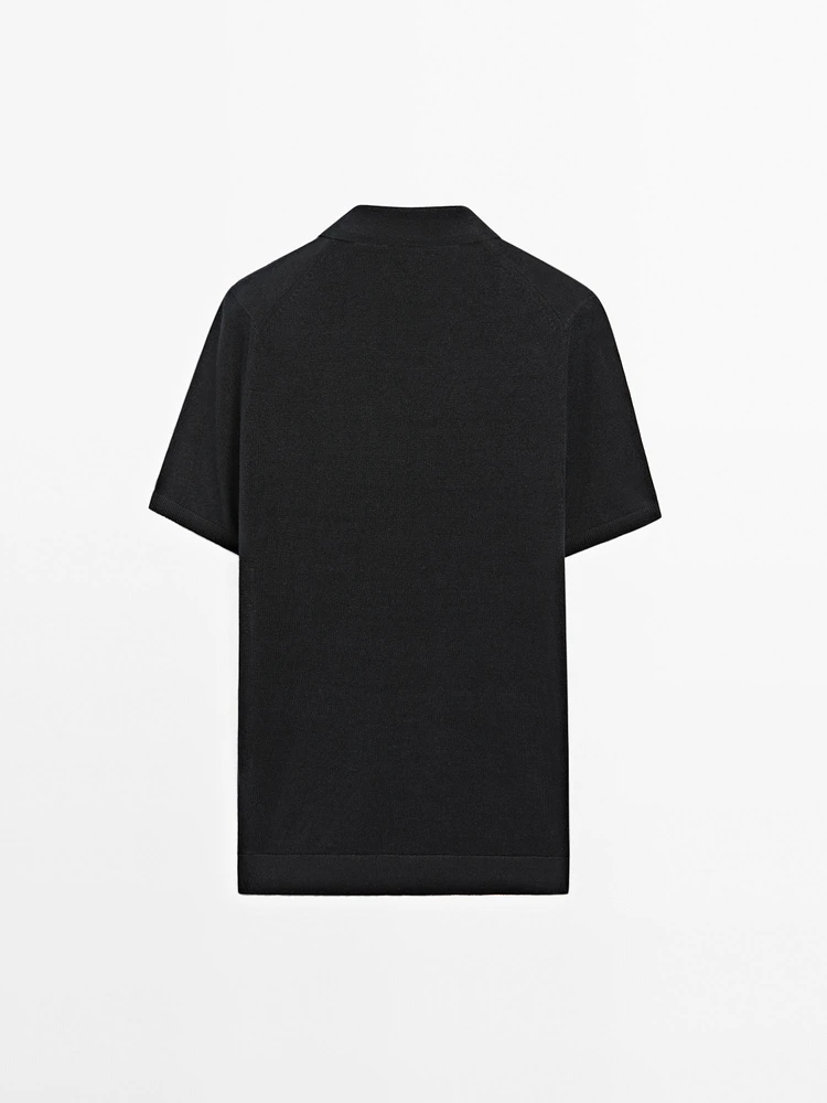 Polo en maille 100 % lin