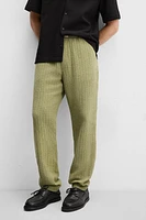 PANTALON À TEXTURE