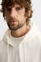 HOODED CREWNECK SWEATSHIRT