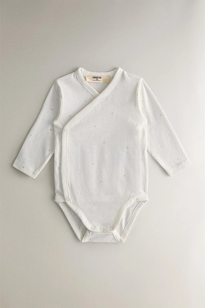 SET OF CHILDREN'S MOON BODYSUITS