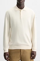 KNIT COTTON - LYOCELL POLO SHIRT