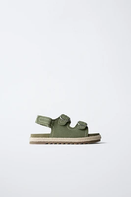 JUTE LEATHER SANDALS