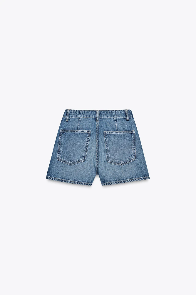 JUPE-CULOTTE EN JEAN TRF