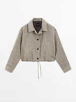 Veste bomber 100 % lin