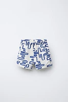 GEOMETRIC PRINT SHORTS