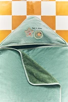 SERVIETTE DE BAIN CAPUCHE BÉBÉ ESPACE
