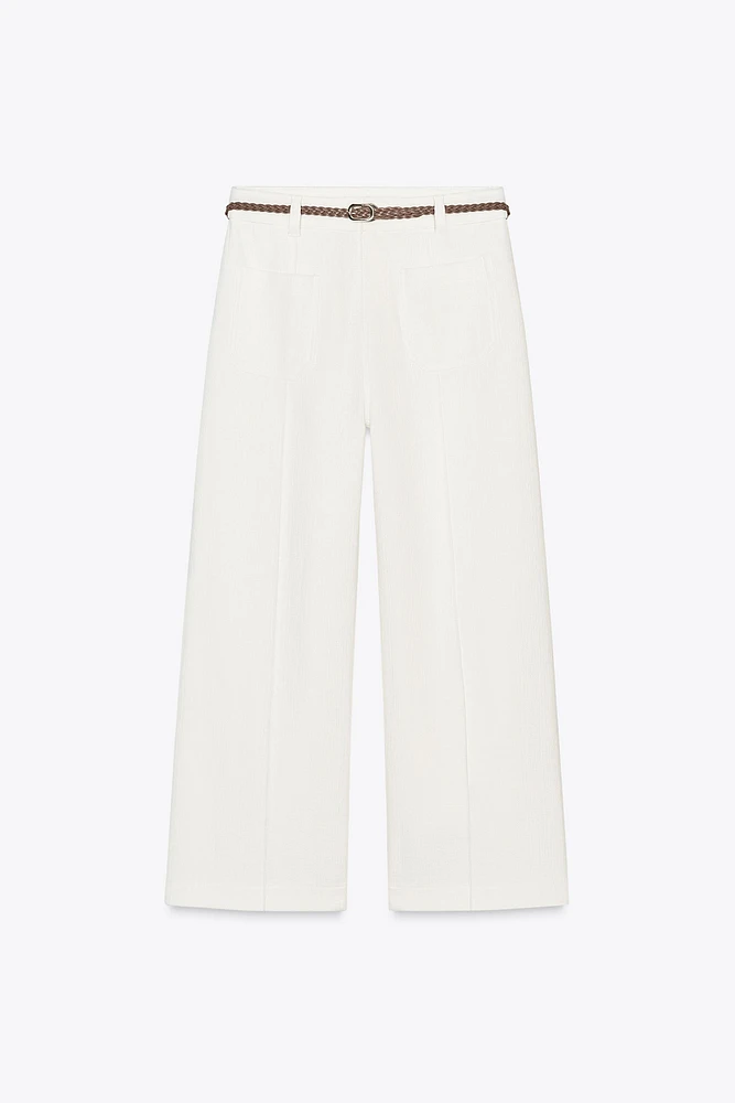 BRAIDED BELT CULOTTES