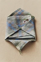 PACK OF CHECK LINEN COASTERS (PACK OF 4)