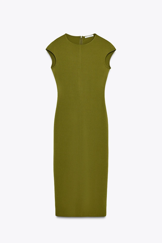 FITTED CREPE DRESS