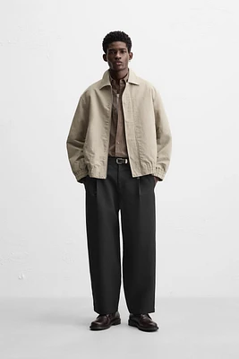 COTTON AND LINEN BLEND JACKET