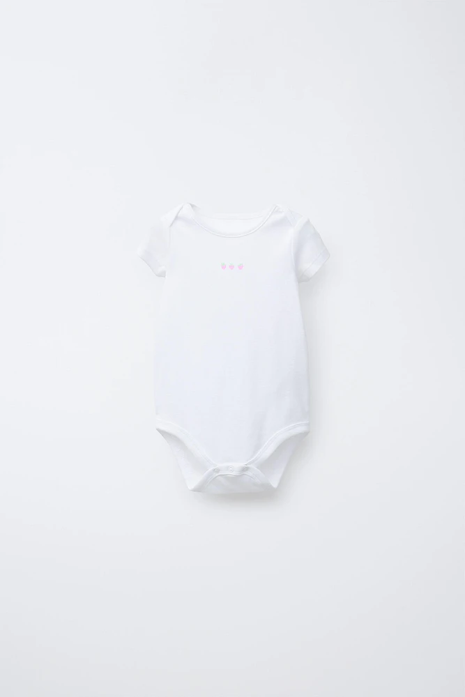 FIVE-PACK OF STRAWBERRY BODYSUITS