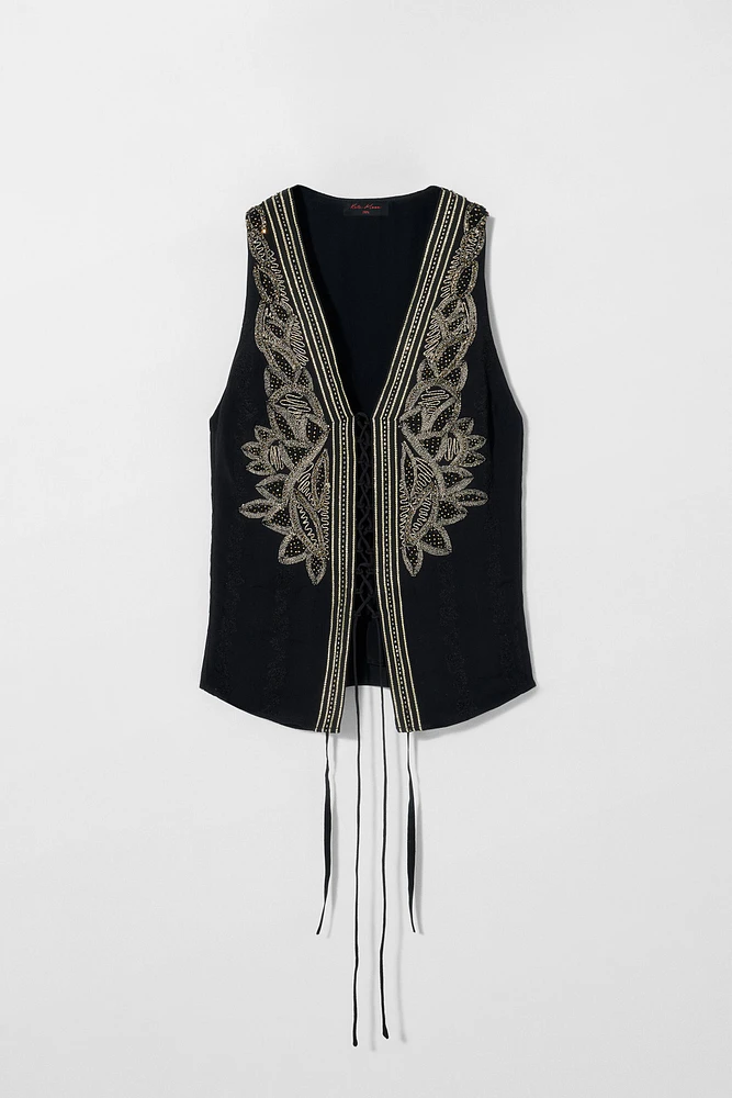 GILET BRODÉ KATE MOSS X ZARA