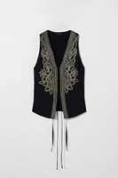 GILET BRODÉ KATE MOSS X ZARA