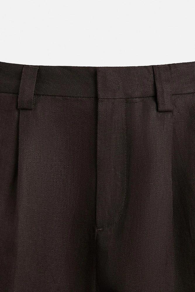 PANTALON DE COSTUME 100 % LIN